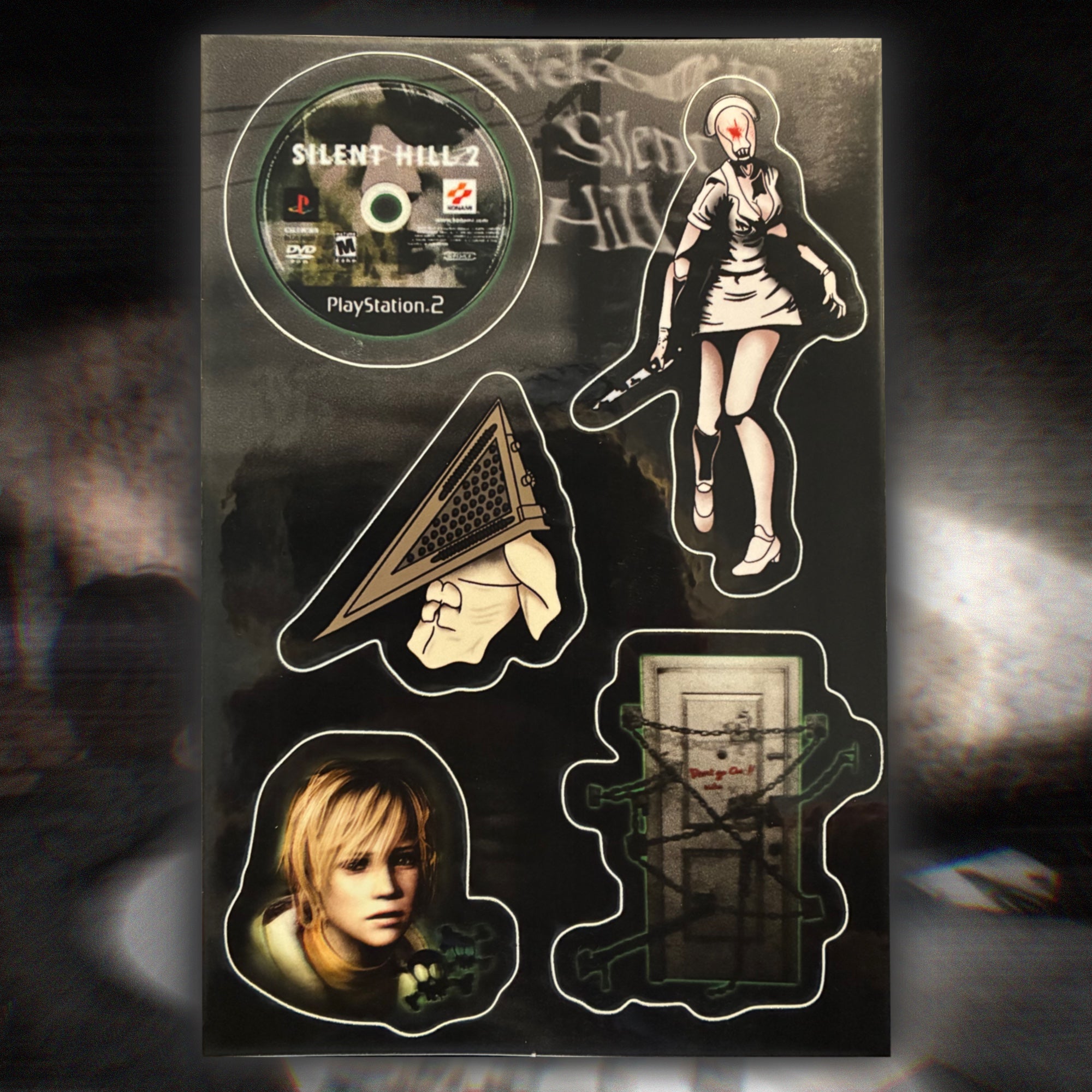 "silent hill" 5 sticker sheet